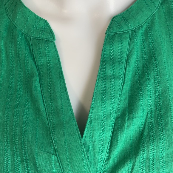 Draper James Avery Shirtdress in Mint Green Dobby Stripe, Medium - Picture 6 of 16